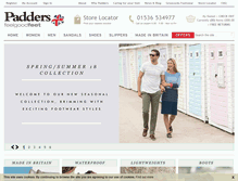 Tablet Screenshot of padders.co.uk